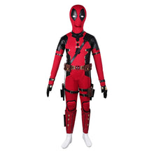 Laden Sie das Bild in den Galerie-Viewer, Kinder Jungen Deadpool & Wolverine Deadpool Jumpsuit Cosplay Kostüm