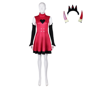 Hazbin Hotel Charlie rot Kleid Charlie Morningstar Dämon Cosplay Outfits