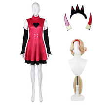 Laden Sie das Bild in den Galerie-Viewer, Hazbin Hotel Charlie rot Kleid Charlie Morningstar Dämon Cosplay Outfits