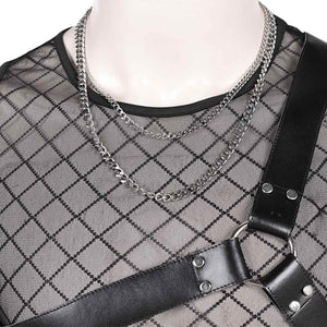 Abby Saja schwarz Kostüm Set K-Pop: Demon Hunters Boys Group Saja Boys Abby Outfits