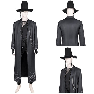 Abby Saja schwarz Kostüm Set K-Pop: Demon Hunters Boys Group Saja Boys Abby Outfits