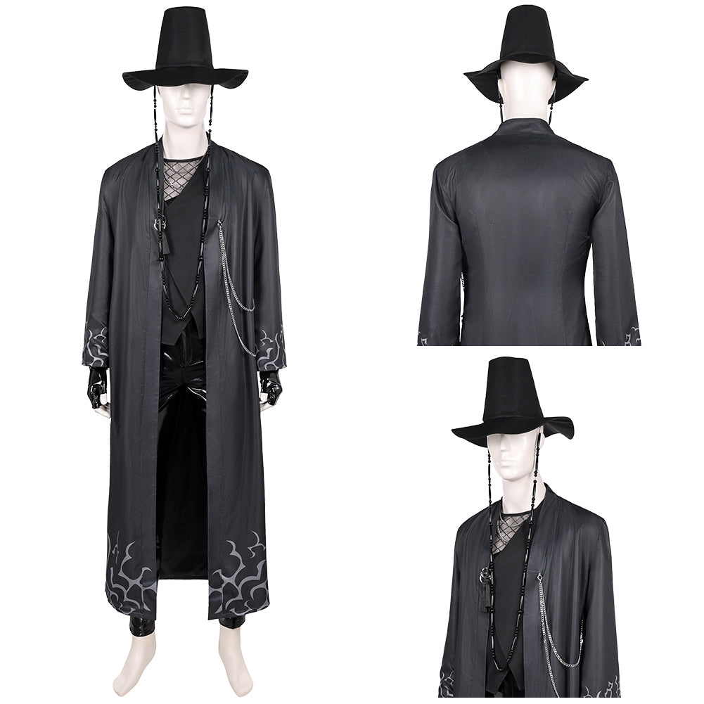 Abby Saja schwarz Kostüm Set K-Pop: Demon Hunters Boys Group Saja Boys Abby Outfits