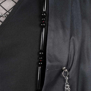 Abby Saja schwarz Kostüm Set K-Pop: Demon Hunters Boys Group Saja Boys Abby Outfits