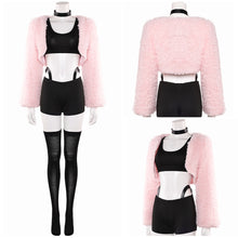 Laden Sie das Bild in den Galerie-Viewer, Angel Dust rosa Kostüm Set Hazbin Hotel 2025 Anthony Cosplay Outfit