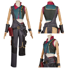 Laden Sie das Bild in den Galerie-Viewer, Arcane 2024 Jinx Kostüm Set Arcane: League of Legends Jinx Cosplay Outfits