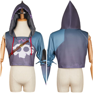 Arcane: League of Legends Ekko Oberteil Hoodie Cosplay Outfits