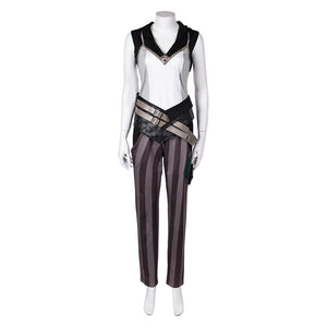Arcane: League of Legends Vi weiß Kostüm Set Cosplay Outfits