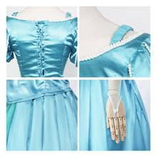 Laden Sie das Bild in den Galerie-Viewer, Arielle blau Kleid die Meerjungfrau The Little Mermaid Ariel Cosplay Kostüm