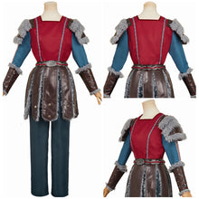 Laden Sie das Bild in den Galerie-Viewer, Astrid Outfits Drachenzähmen leicht gemacht Astrid Hofferson rot Kostüm Set