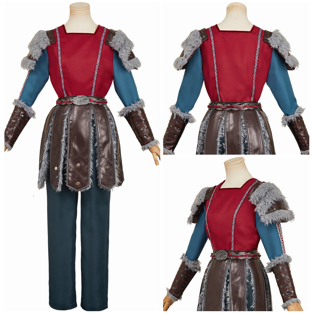 Astrid Outfits Drachenzähmen leicht gemacht Astrid Hofferson rot Kostüm Set