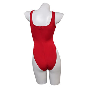 C.J. Parker Baywatch Damen Sommer rot Bademode einteiliger Badeanzug