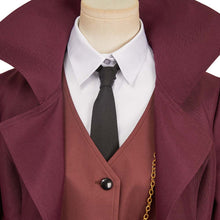 Laden Sie das Bild in den Galerie-Viewer, Charlotte Morningstar weinrot Kostüm Set Hazbin Hotel Charlie Cosplay Kostüm