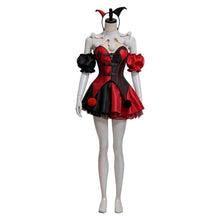 Laden Sie das Bild in den Galerie-Viewer, Clown rot Kleid Harley Quinn Halloween Karneval Kostüm