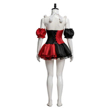 Laden Sie das Bild in den Galerie-Viewer, Clown rot Kleid Harley Quinn Halloween Karneval Kostüm