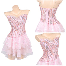 Laden Sie das Bild in den Galerie-Viewer, Damen Glinda rosa Kleid Wicked for Good Glinda Cosplay Outfits