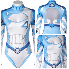 Laden Sie das Bild in den Galerie-Viewer, Damen Invisible Woman einteiliger Badeanzug Cosplay Outfits