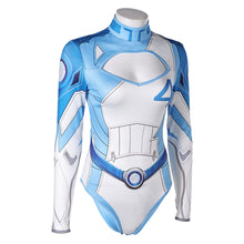 Laden Sie das Bild in den Galerie-Viewer, Damen Invisible Woman einteiliger Badeanzug Cosplay Outfits