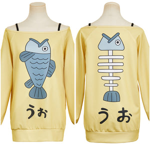 Dandadan Momo Ayase gelb Hoodie Dandadan Momo Cosplay Outfits