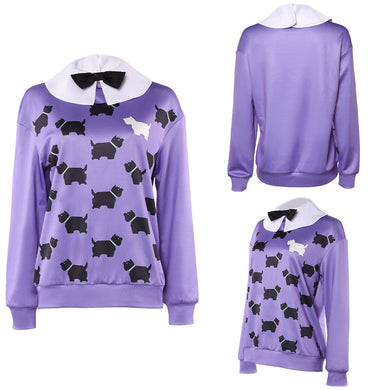 Erica Sinclair lila Hoodie Stranger Things Erica Cosplay Outfits