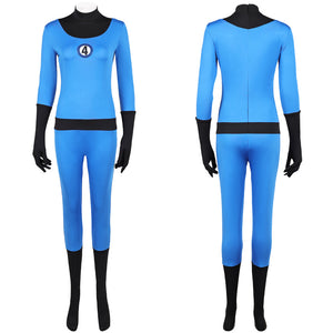 Fantastic Four Invisible Woman Jumpsuit Cosplay Outfits