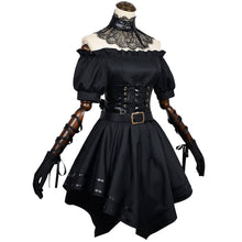 Laden Sie das Bild in den Galerie-Viewer, Grok Ani Mädchen schwarz Kleid Cosplay Kostüm