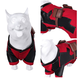 Haustier Deadpool Hunde Kleidung rot Kostüm Outfit