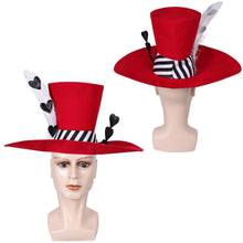Laden Sie das Bild in den Galerie-Viewer, Hazbin Hotel Valentino Zylinder Cosplay Hut Halloween Mottoparty Requisite