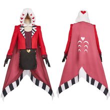 Laden Sie das Bild in den Galerie-Viewer, Hellaverse Valentino rot Kostüm Set Hazbin Hotel 2 Valentino Cosplay Outfits