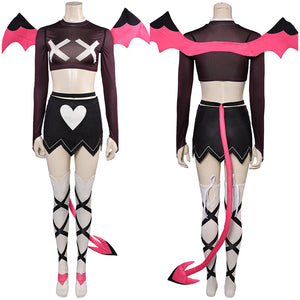 Helluva Boss Verosika Mayday Kostüm Set Hazbin Hotel Verosika Cosplay Outfits