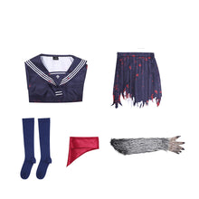 Laden Sie das Bild in den Galerie-Viewer, Hinako Shimizu blau Uniform Silent Hill F Hinako Cosplay Kostüm