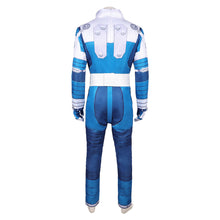 Laden Sie das Bild in den Galerie-Viewer, Human Torch Weiß Blau Kostüm The Fantastic Four: First Steps (2025) Sue Storm Astronaut Kostüm