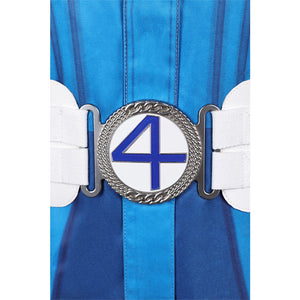 Human Torch Weiß Blau Kostüm The Fantastic Four: First Steps (2025) Sue Storm Astronaut Kostüm