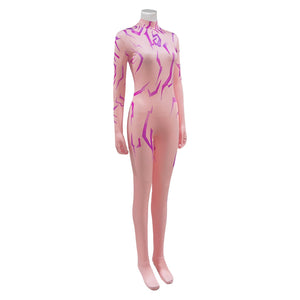 Huntrix Rumi gedruckt Jumpsuit Kpop Demon Hunters Rumi Cosplay Outfits