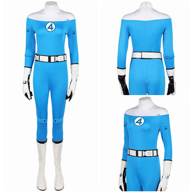 Invisible Woman Sue Storm Jumpsuit The Fantastic Four: First Steps Cosplay Outfits
