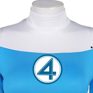 Invisible Woman Sue Storm Jumpsuit The Fantastic Four: First Steps Cosplay Outfits