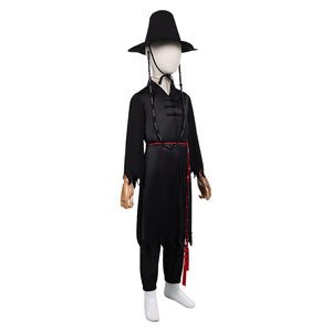Jinu Saja schwarz Kostüm Set Kpop Demon Hunters Saja Boys Jinu Saja Cosplay Outfits
