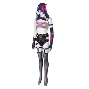 Jinx Sexy Kostüm Set League of Legends Jinx Cosplay Outfits