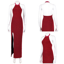 Laden Sie das Bild in den Galerie-Viewer, John Wick Ballerina 2025 Eve Macarro rot Kleid Cosplay Outfits
