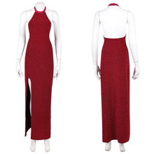 Laden Sie das Bild in den Galerie-Viewer, John Wick Ballerina 2025 Eve Macarro rot Kleid Cosplay Outfits