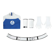 Laden Sie das Bild in den Galerie-Viewer, Johnny Storm Human Torch blau Jumpsuit Cosplay Outfits