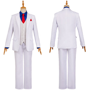 Kazamatsuri Kyouichirou weiß Anzug The Dinner Table Detective Cosplay Kostüm