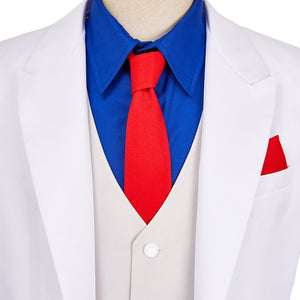 Kazamatsuri Kyouichirou weiß Anzug The Dinner Table Detective Cosplay Kostüm