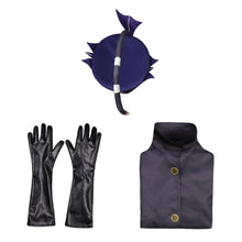 Laden Sie das Bild in den Galerie-Viewer, Kinder Hellaverse Baxter schwarz Kostüm Set Hazbin Hotel Baxter Cosplay Outfits