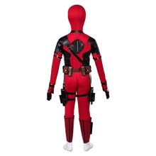 Laden Sie das Bild in den Galerie-Viewer, Kinder Jungen Deadpool &amp; Wolverine Deadpool Jumpsuit Cosplay Kostüm