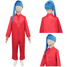 Laden Sie das Bild in den Galerie-Viewer, Kinder Jungen Schneewittchen Zwerge rot Jumpsuot Cosplay Outfits  