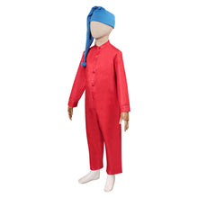 Laden Sie das Bild in den Galerie-Viewer, Kinder Jungen Schneewittchen Zwerge rot Jumpsuot Cosplay Outfits  