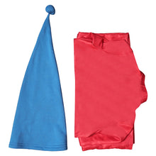 Laden Sie das Bild in den Galerie-Viewer, Kinder Jungen Schneewittchen Zwerge rot Jumpsuot Cosplay Outfits  