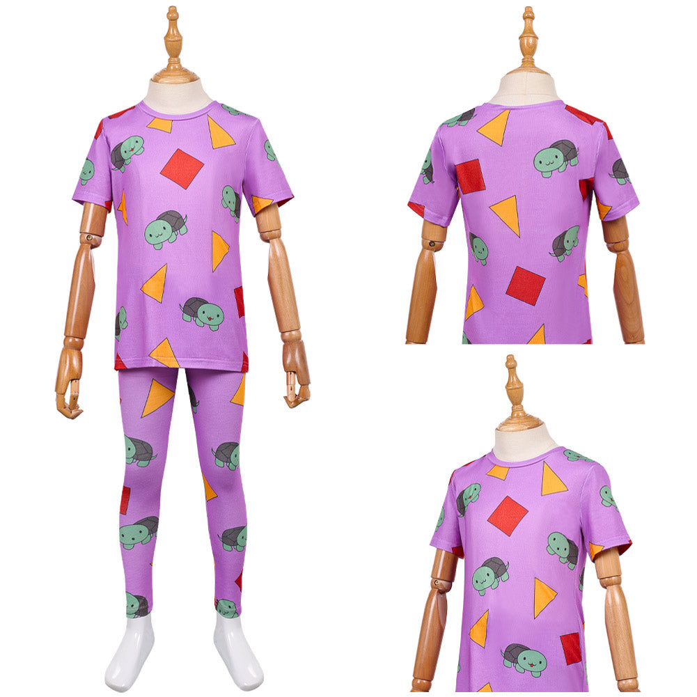 Kinder Mädchen Huntrix Zoey lila Schlafanzug K-Pop: Demon Hunters Zoey Cosplay Outfits