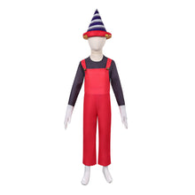 Laden Sie das Bild in den Galerie-Viewer, Kinder Mario rot Kostüm Der Super Mario Galaxy Film Mario Cosplay Outfit