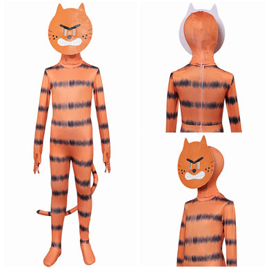 Kinder Petey the Cat Jumpsuit DOG MAN Cosplay Kostüm